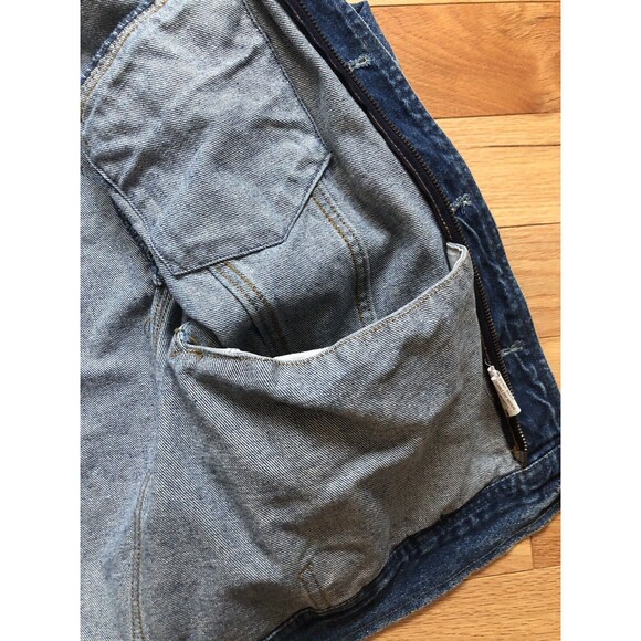 Gap Vintage Denim Jean Jacket Size Medium Zip Button Combo 1990's - Picture 11 of 16